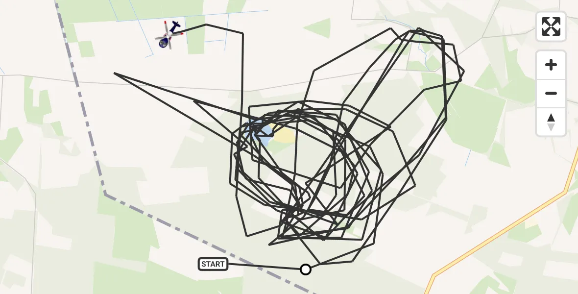 Flugroute Polizeihubschrauber Itterbeck - Wilsum, 10 Oktober 2026, 09:56