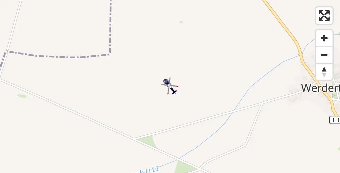 Flugroute Polizeihubschrauber Petersberg - Petersberg, 10 Oktober 2026, 21:08