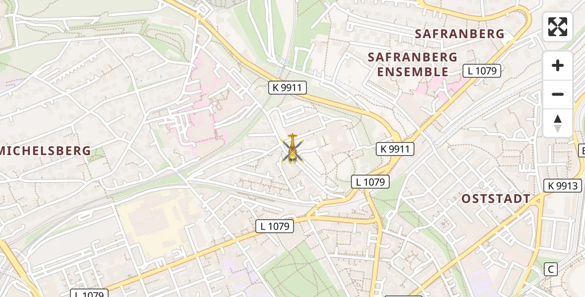 Flugroute Rettungshubschrauber Ulm - Ulm, 11 Oktober 2026, 08:30