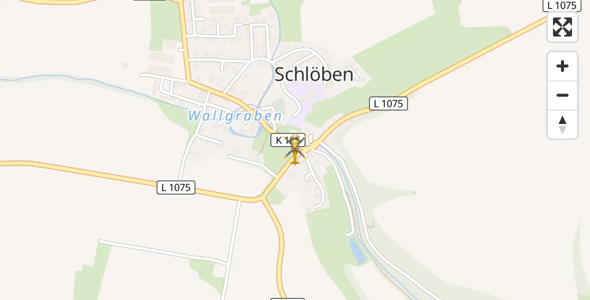 Flugroute Rettungshubschrauber Schlöben - Schlöben, 11 Oktober 2026, 11:43