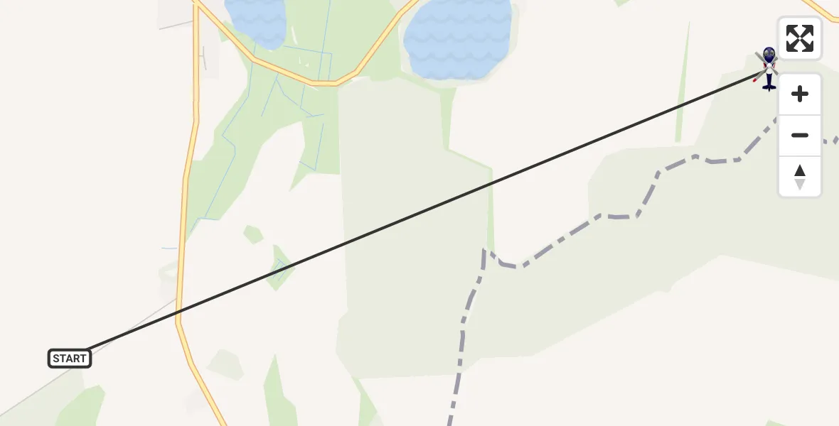 Flugroute Polizeihubschrauber Hohen Sprenz - Hohen Sprenz, 11 Oktober 2026, 18:54