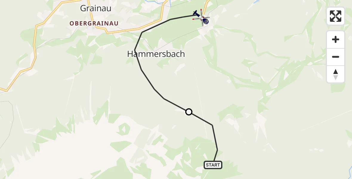 Flugroute Polizeihubschrauber Garmisch-Partenkirchen - Garmisch-Partenkirchen, 12 Oktober 2026, 07:47