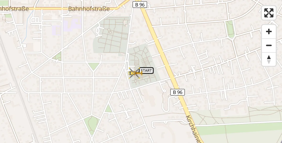 Flugroute Rettungshubschrauber Berlin - Berlin, 13 Oktober 2026, 09:30