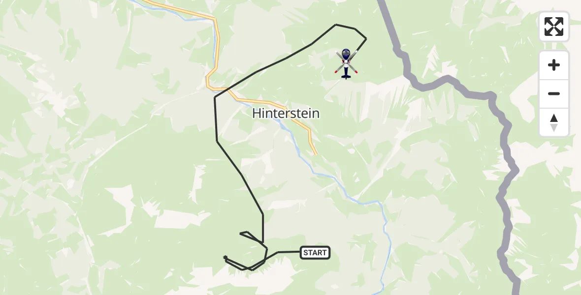 Flugroute Polizeihubschrauber Bad Hindelang - Bad Hindelang, 13 Oktober 2026, 10:09