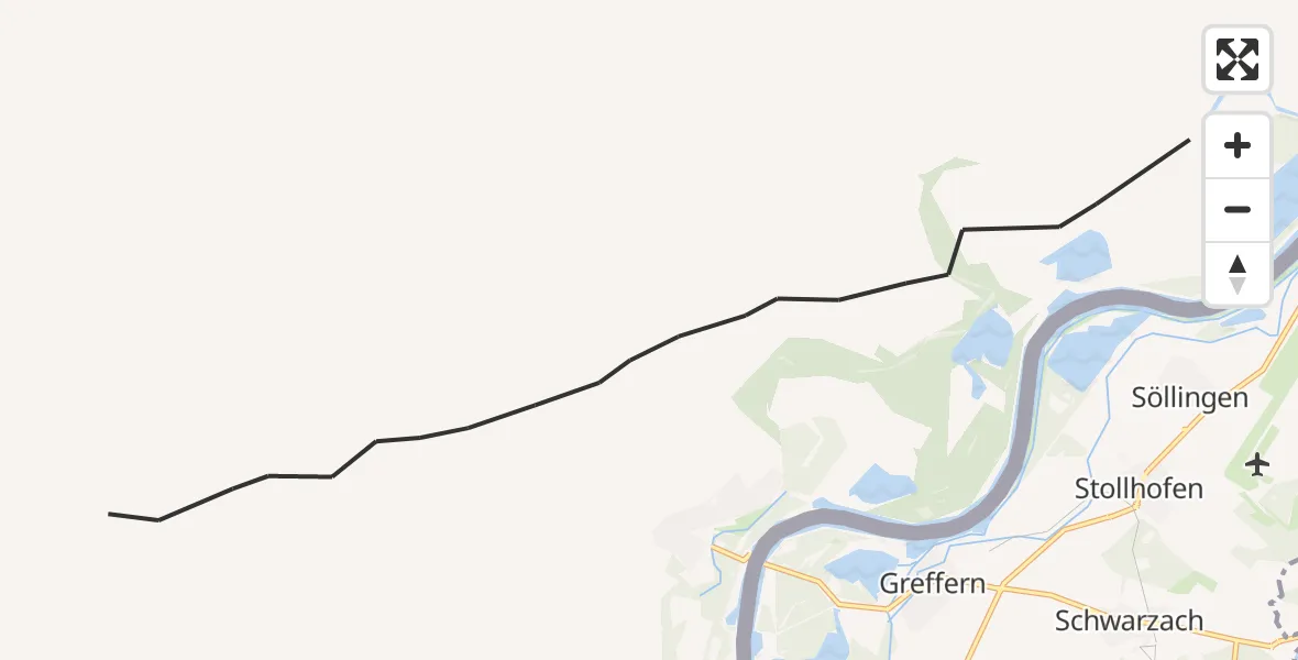 Flugroute Polizeihubschrauber  - , 13 Oktober 2026, 11:42