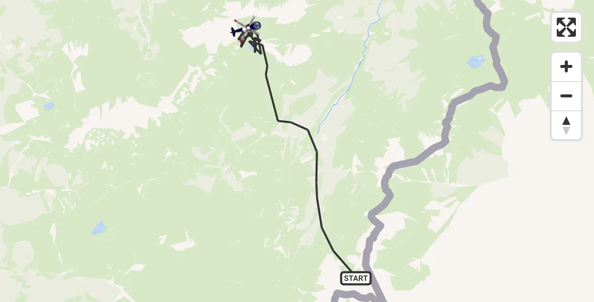 Flugroute Polizeihubschrauber Bad Hindelang - Bad Hindelang, 13 Oktober 2026, 12:16