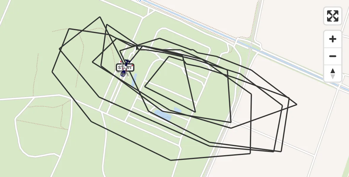 Flugroute Polizeihubschrauber Garching b.München - Garching b.München, 13 Oktober 2026, 13:25