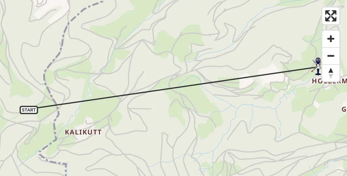 Flugroute Polizeihubschrauber Oberkirch - Oppenau, 13 Oktober 2026, 15:08