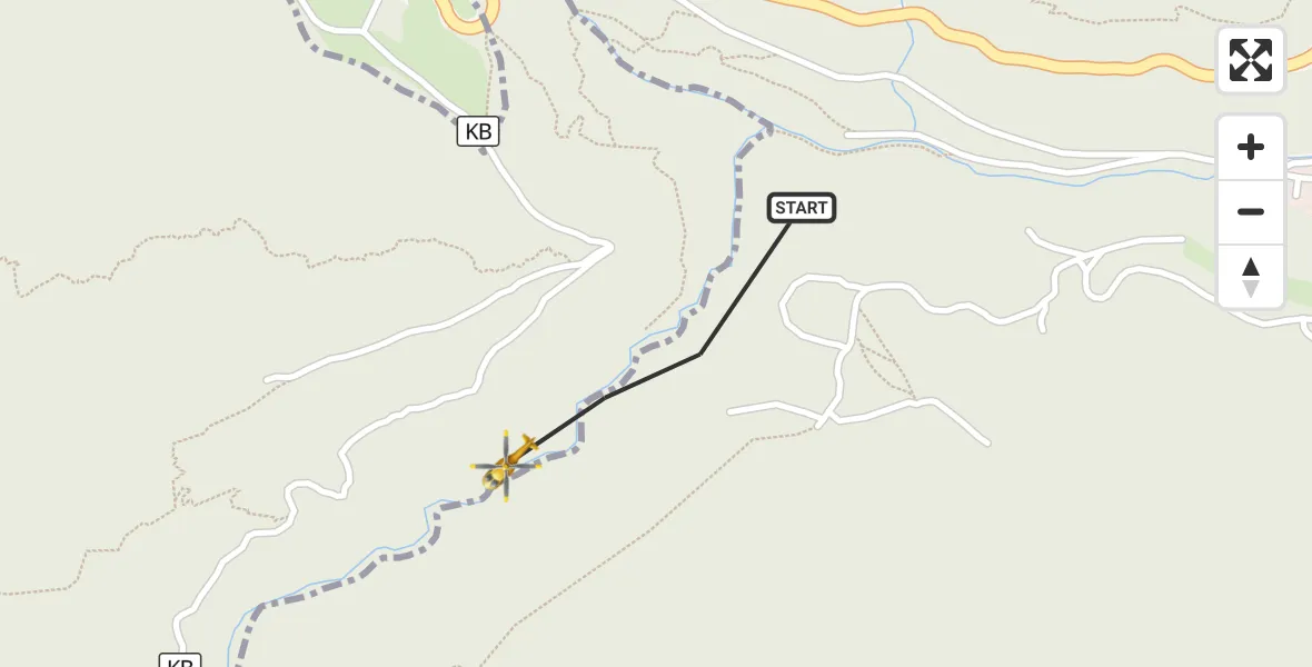 Flugroute Rettungshubschrauber Oberau - Oberau, 13 Oktober 2026, 15:58