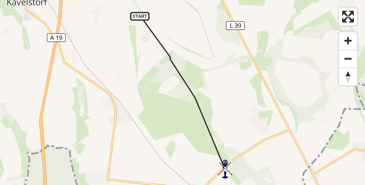Flugroute Polizeihubschrauber Dummerstorf - Dummerstorf, 13 Oktober 2026, 18:34