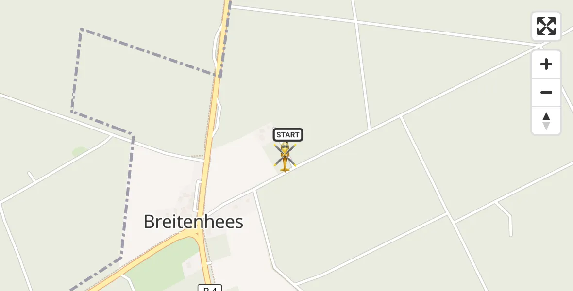 Flugroute Rettungshubschrauber Wrestedt - Wrestedt, 14 Oktober 2026, 07:06
