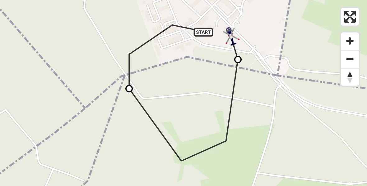 Flugroute Polizeihubschrauber Emmerzhausen - Emmerzhausen, 14 Oktober 2026, 09:05