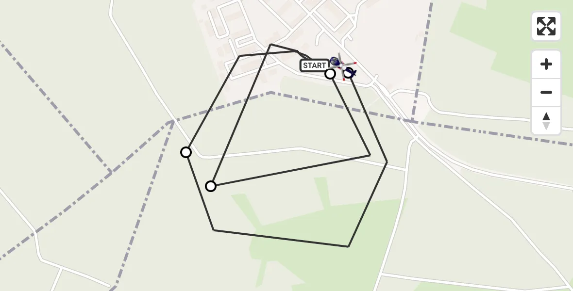 Flugroute Polizeihubschrauber Emmerzhausen - Emmerzhausen, 14 Oktober 2026, 09:27