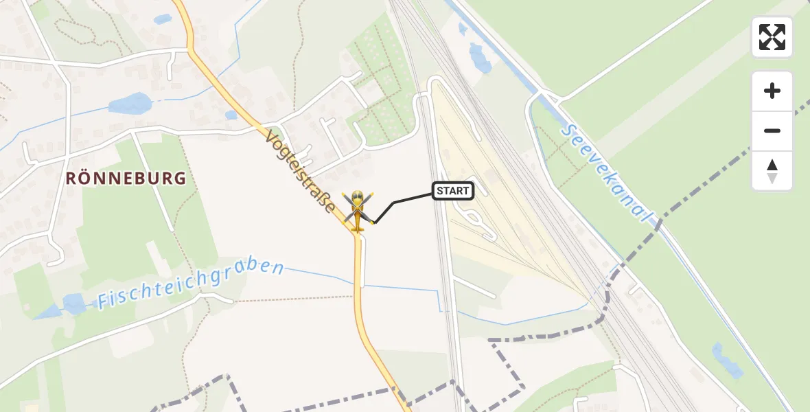 Flugroute Rettungshubschrauber Hamburg - Hamburg, 14 Oktober 2026, 10:26