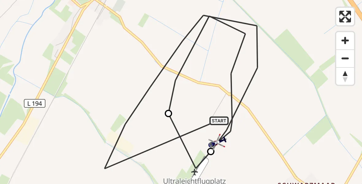 Flugroute Polizeihubschrauber Weilerswist - Weilerswist, 14 Oktober 2026, 14:43