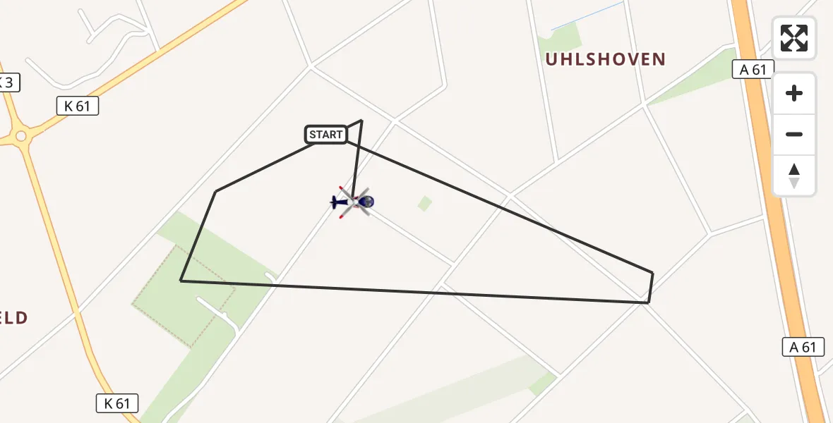 Flugroute Polizeihubschrauber Swisttal - Swisttal, 14 Oktober 2026, 15:11