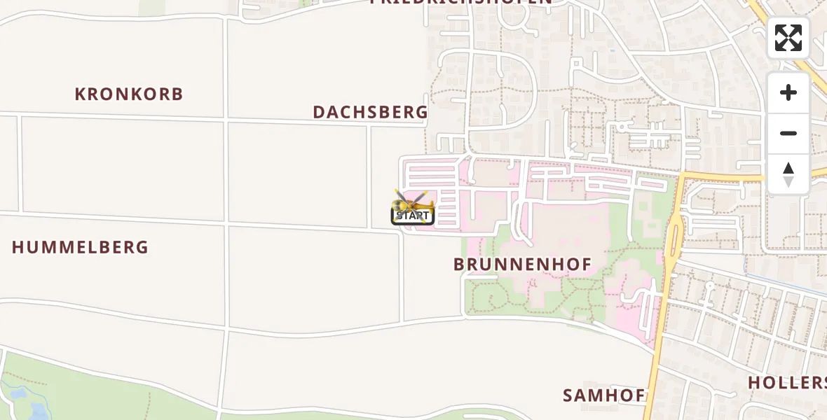 Flugroute Rettungshubschrauber Ingolstadt Hospital - Ingolstadt Hospital, 14 Oktober 2026, 15:24
