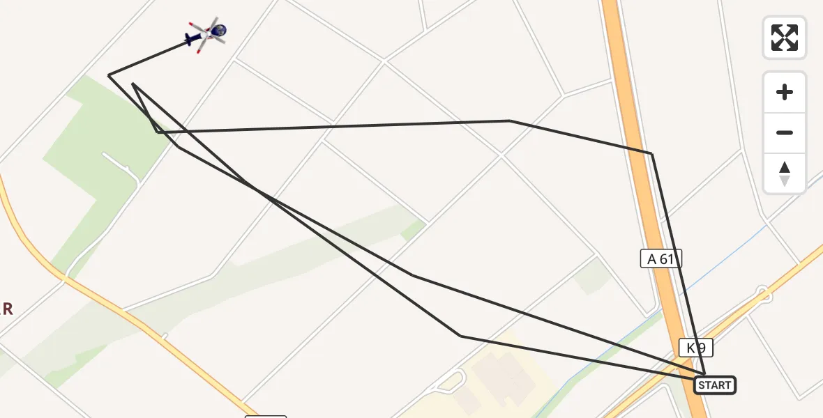 Flugroute Polizeihubschrauber Swisttal - Swisttal, 14 Oktober 2026, 15:31