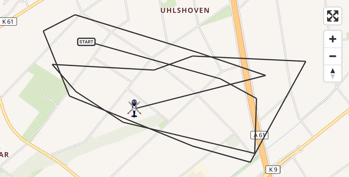 Flugroute Polizeihubschrauber Swisttal - Swisttal, 14 Oktober 2026, 15:36