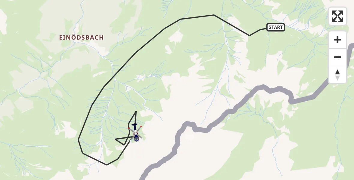 Flugroute Polizeihubschrauber Oberstdorf - Oberstdorf, 15 Oktober 2026, 08:27