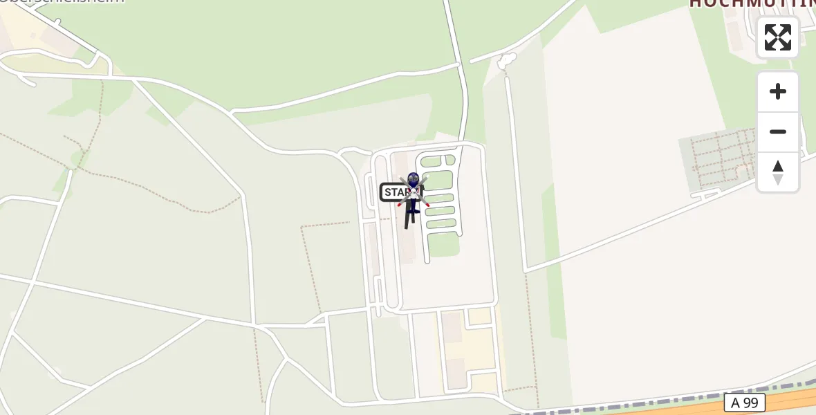 Flugroute Polizeihubschrauber Oberschleißheim - Oberschleißheim, 15 Oktober 2026, 09:01