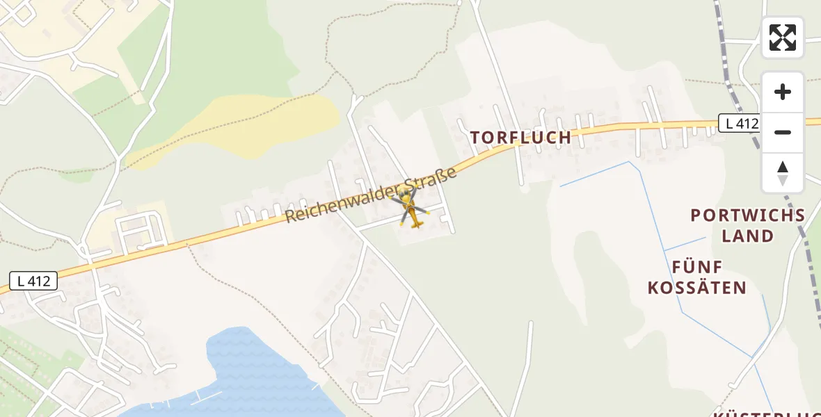 Flugroute Rettungshubschrauber Storkow (Mark) - Storkow (Mark), 15 Oktober 2026, 10:56