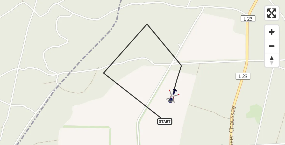 Flugroute Polizeihubschrauber Altlandsberg - Altlandsberg, 15 Oktober 2026, 12:14