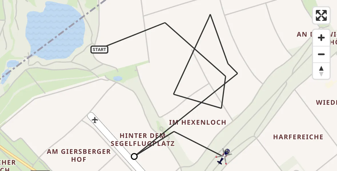 Flugroute Polizeihubschrauber Bergheim - Bergheim, 15 Oktober 2026, 12:19