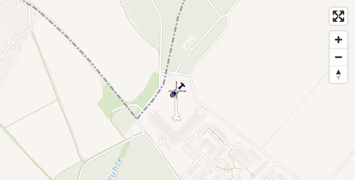Flugroute Polizeihubschrauber Ahrensfelde Hubschrauberlandeplatz - Ahrensfelde Hubschrauberlandeplatz, 15 Oktober 2026, 12:27