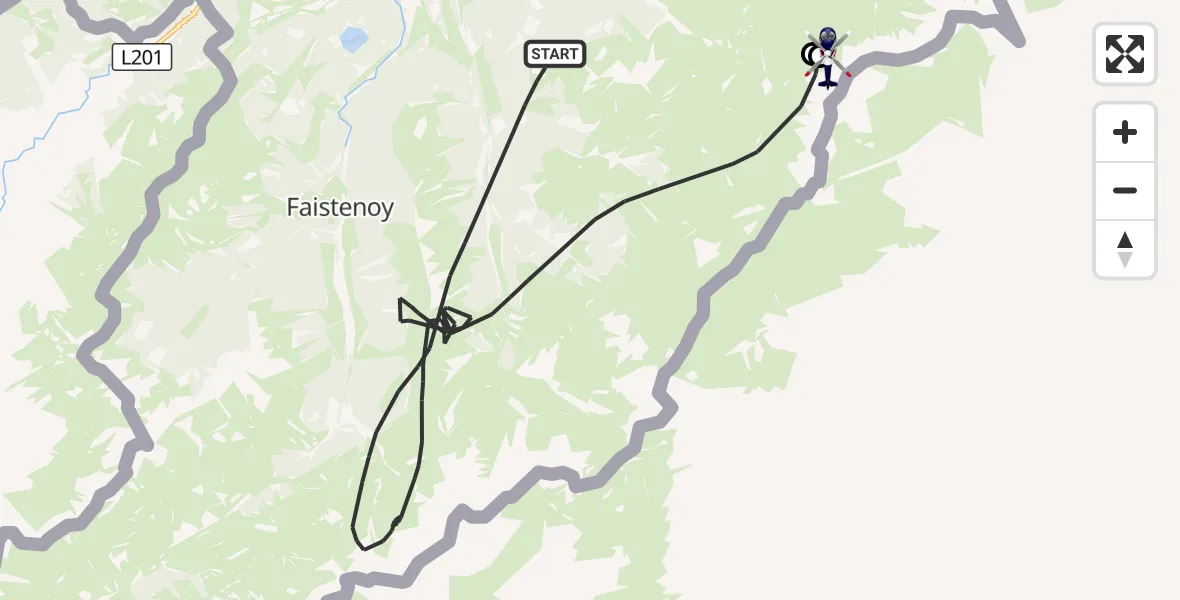 Flugroute Polizeihubschrauber Oberstdorf - Bad Hindelang, 15 Oktober 2026, 13:04