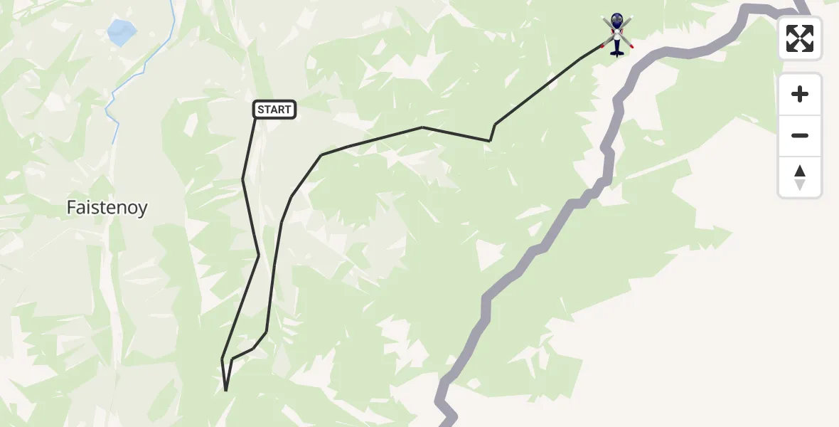 Flugroute Polizeihubschrauber Oberstdorf - Bad Hindelang, 15 Oktober 2026, 13:20