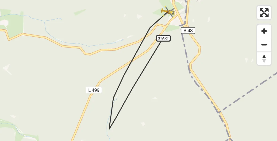Flugroute Rettungshubschrauber Trippstadt - Trippstadt, 15 Oktober 2026, 16:27