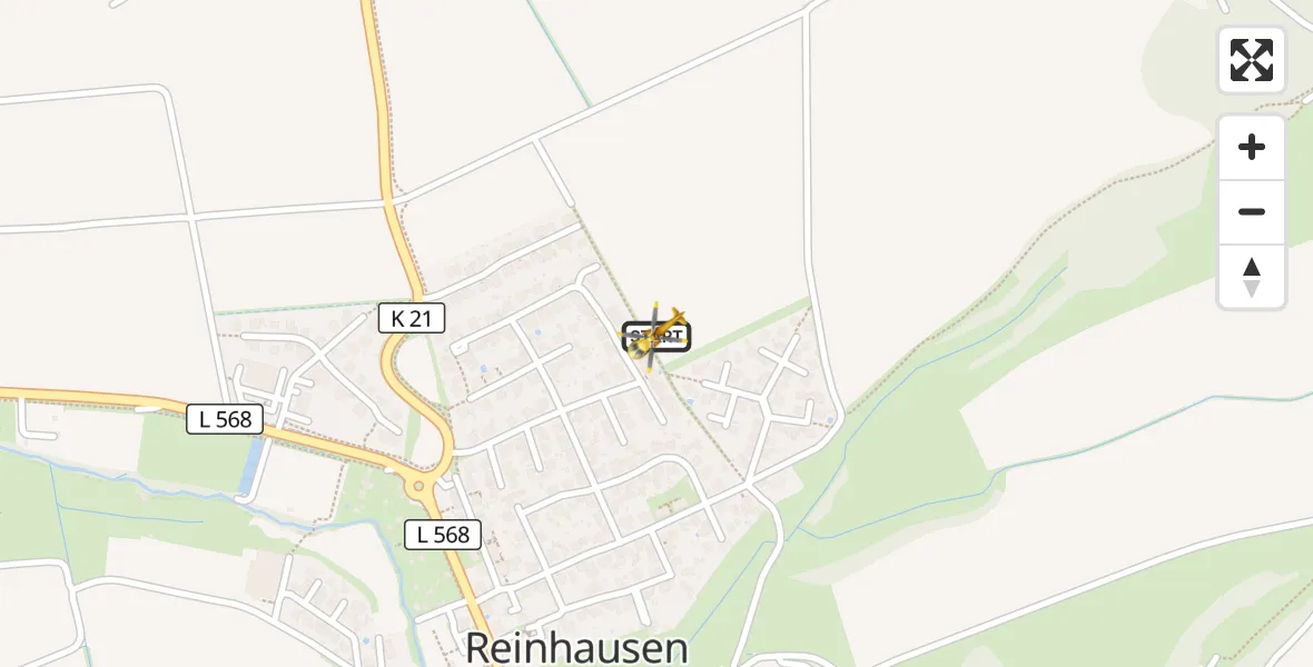 Flugroute Rettungshubschrauber Gleichen - Gleichen, 16 Oktober 2026, 14:48
