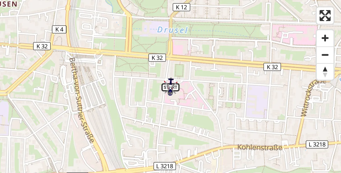 Flugroute Polizeihubschrauber Kassel - Kassel, 16 Oktober 2026, 16:28