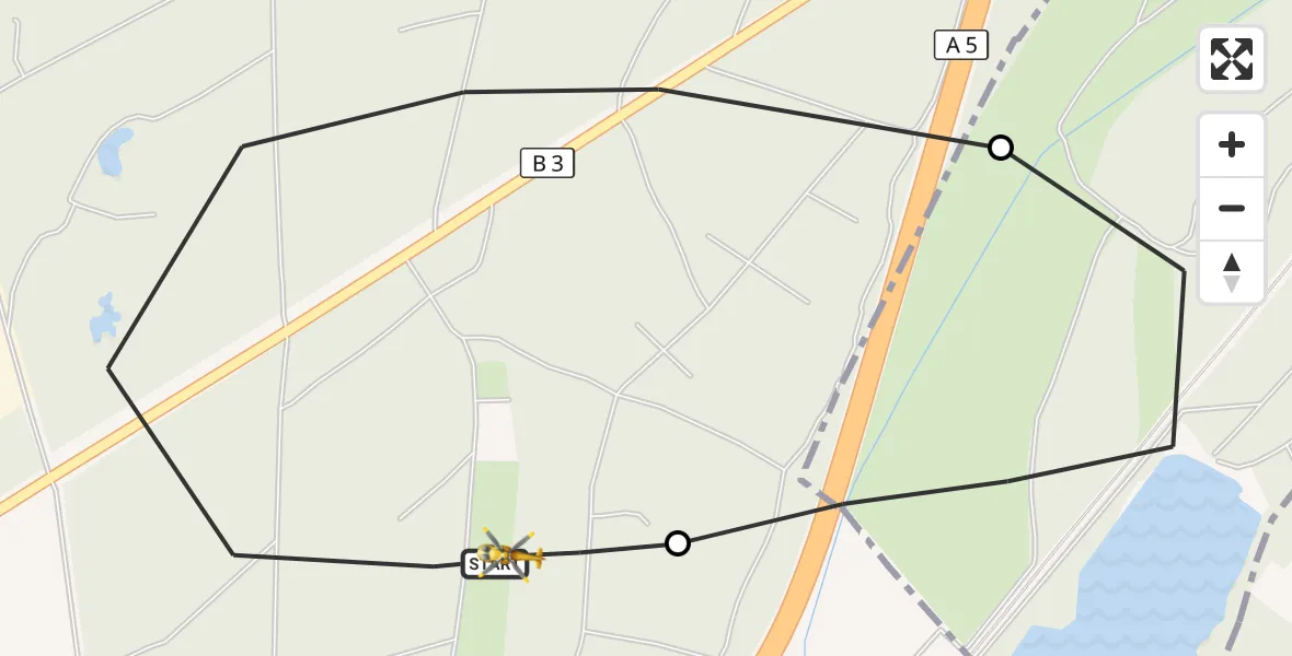 Flugroute Rettungshubschrauber Malsch - Malsch, 16 Oktober 2026, 17:50