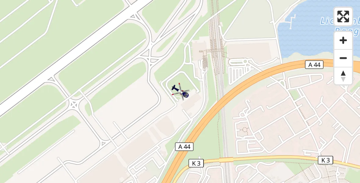Flugroute Polizeihubschrauber Düsseldorf Flughafen - Düsseldorf Flughafen, 16 Oktober 2026, 20:26