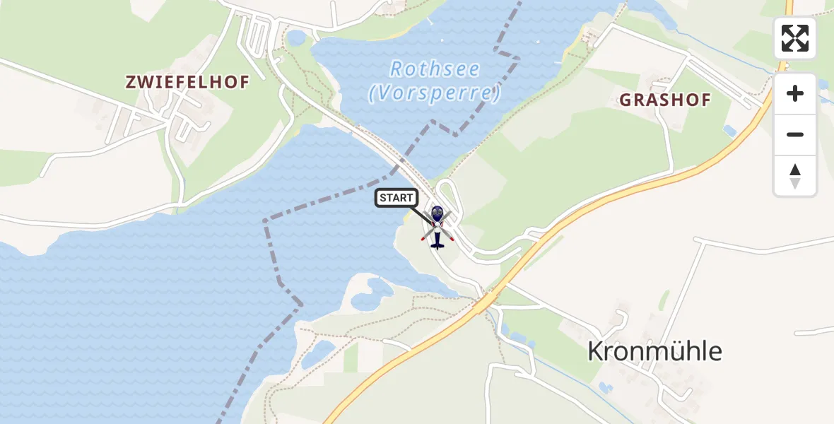 Flugroute Polizeihubschrauber Allersberg - Allersberg, 17 Oktober 2026, 10:59