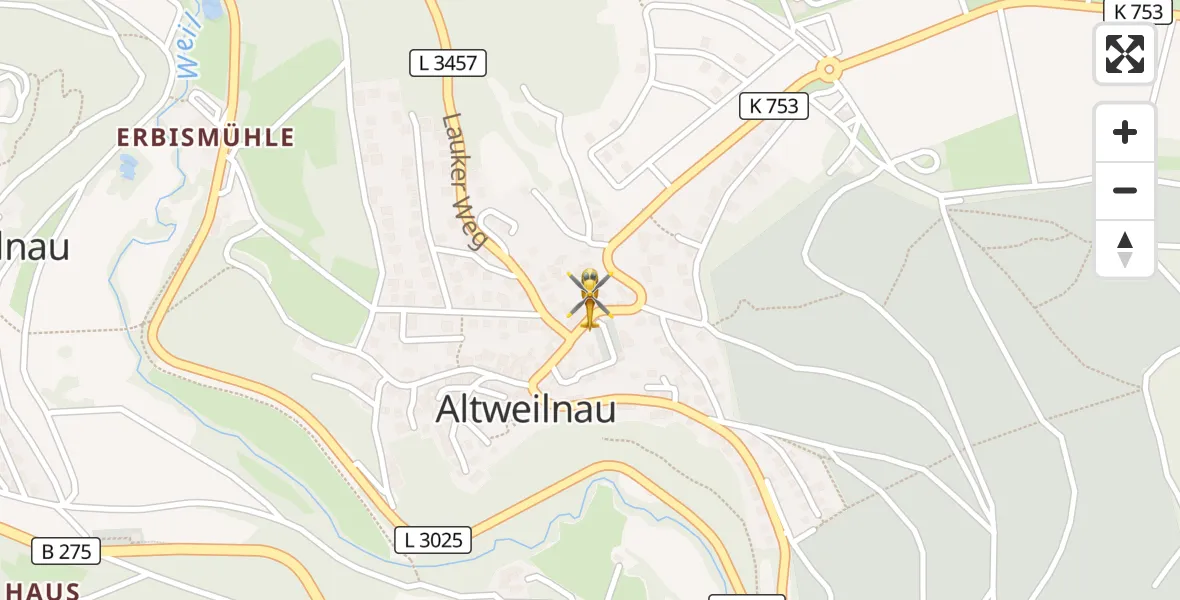 Flugroute Ambulanzhubschrauber Weilrod - Weilrod, 18 Oktober 2026, 09:59