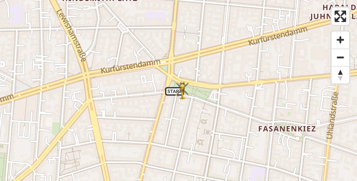 Flugroute Rettungshubschrauber Berlin - Berlin, 18 Oktober 2026, 15:29