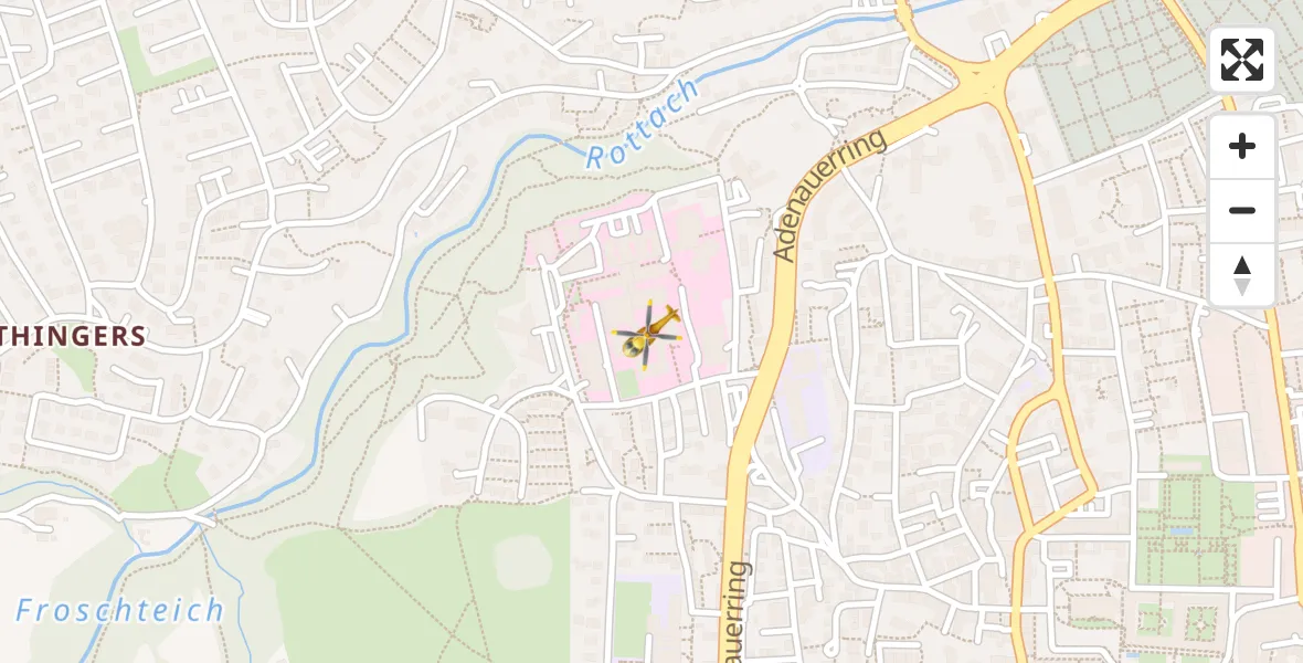 Flugroute Rettungshubschrauber Kempten (Allgäu) - Kempten (Allgäu), 18 Oktober 2026, 16:18