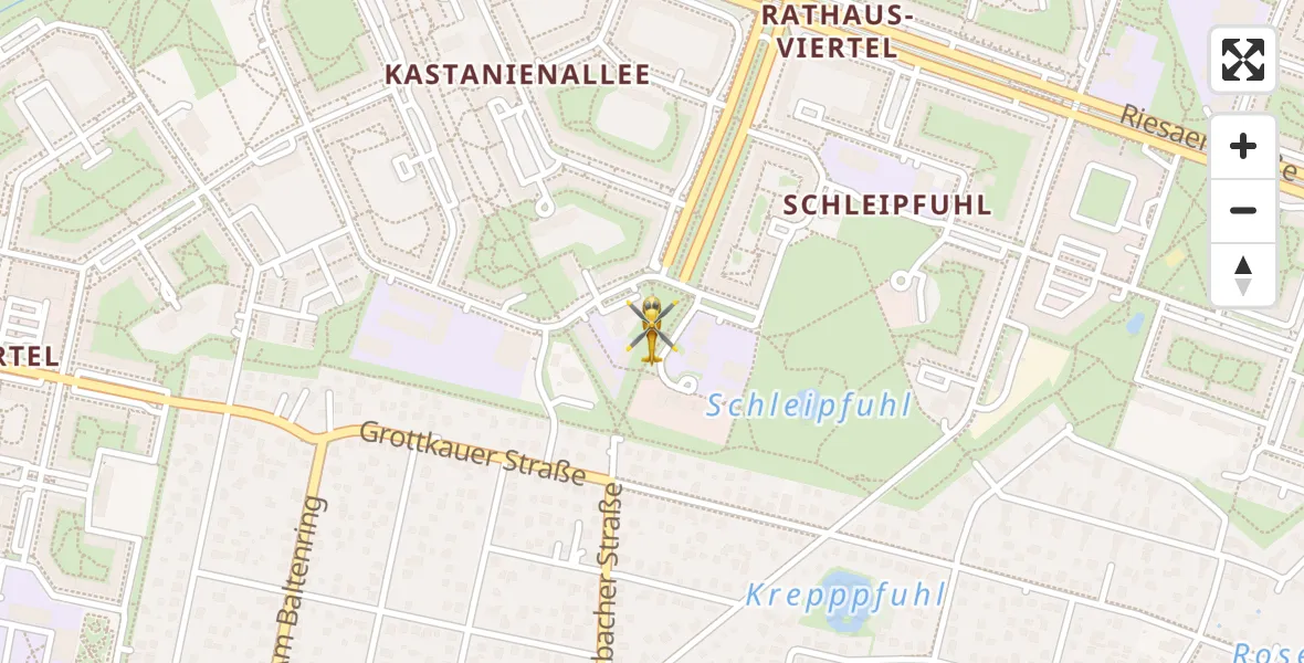 Flugroute Rettungshubschrauber Berlin - Berlin, 18 Oktober 2026, 19:24