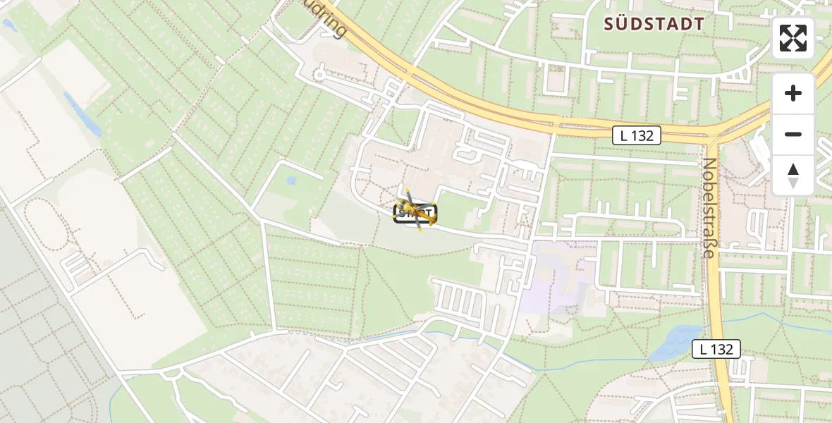 Flugroute Rettungshubschrauber Rostock - Rostock, 19 Oktober 2026, 03:25