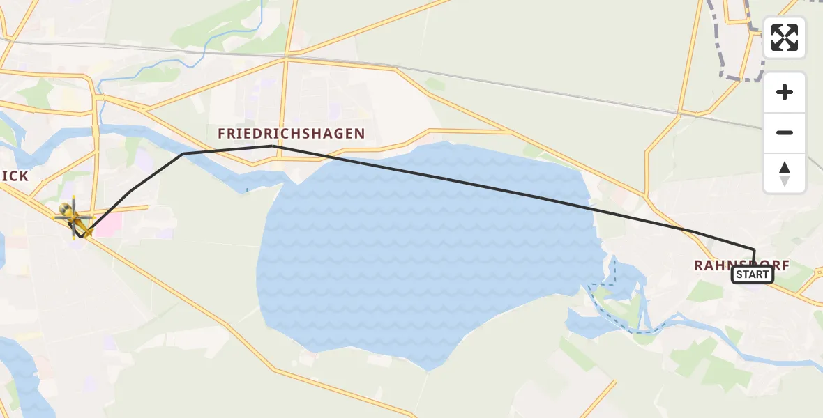 Flugroute Rettungshubschrauber Berlin - Berlin, 19 Oktober 2026, 07:19