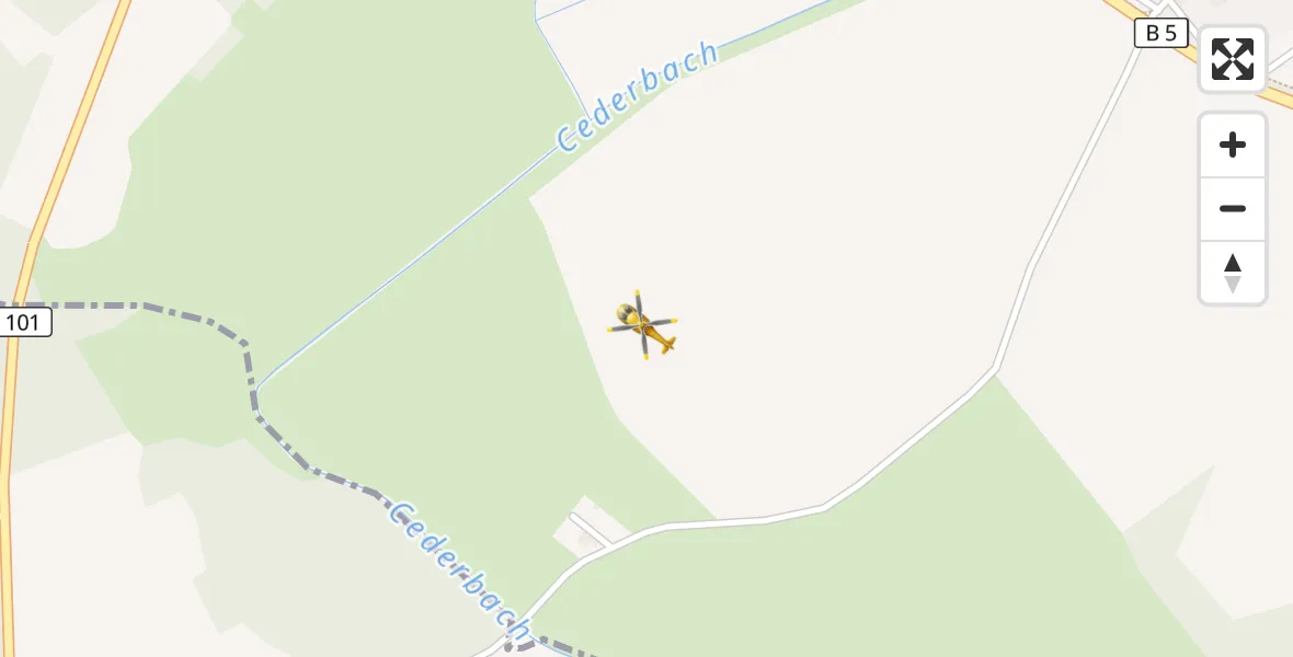 Flugroute Rettungshubschrauber Plattenburg - Plattenburg, 19 Oktober 2026, 08:58