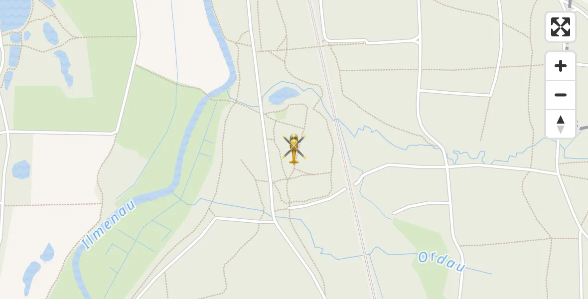 Flugroute Rettungshubschrauber Lüneburg - Lüneburg, 19 Oktober 2026, 11:25
