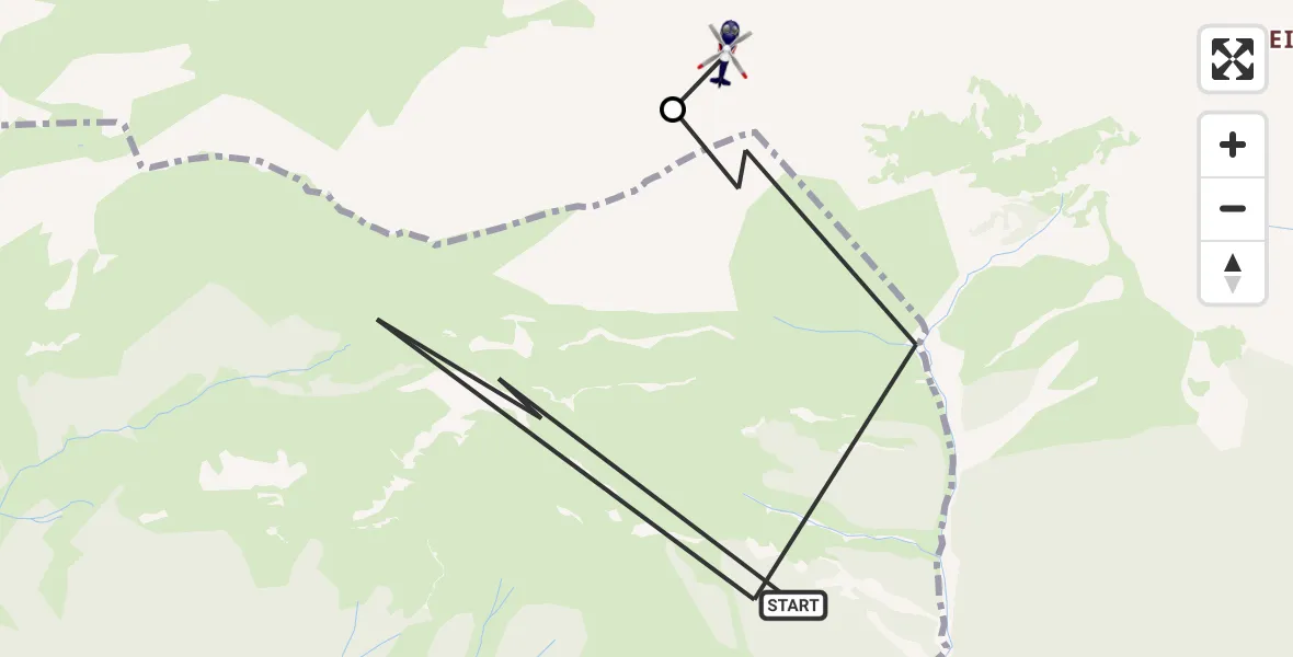 Flugroute Polizeihubschrauber Schwangau - Halblech, 19 Oktober 2026, 13:12