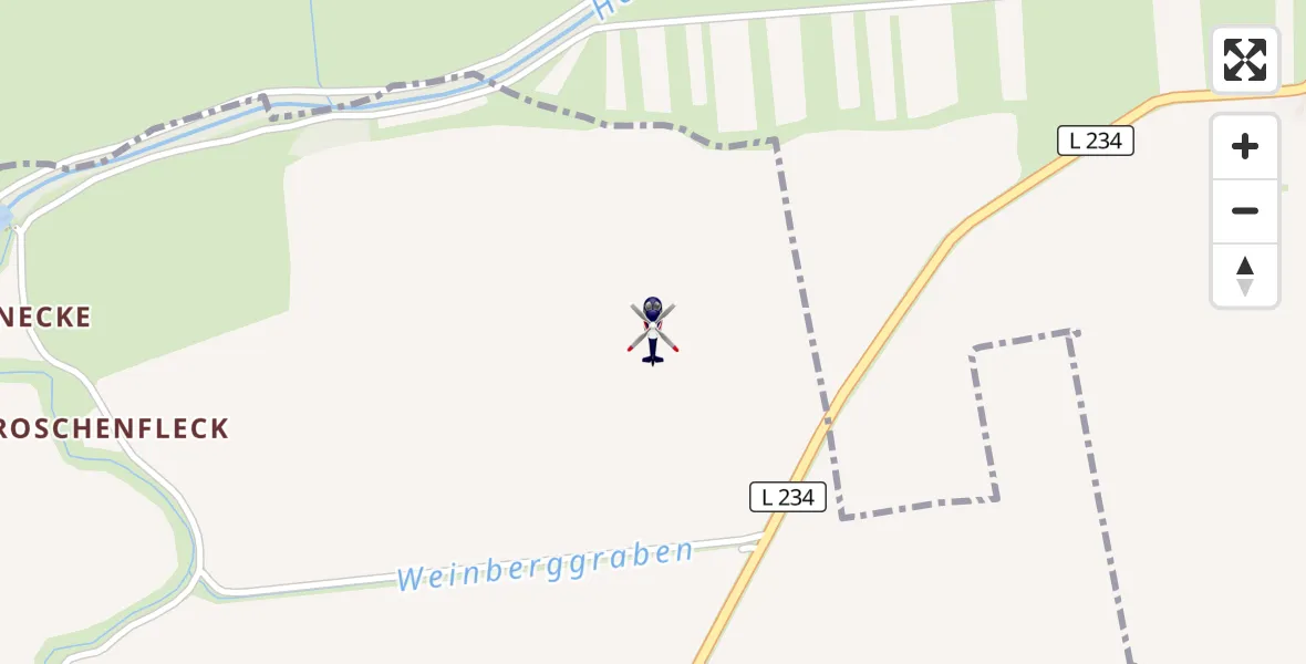 Flugroute Polizeihubschrauber Kelbra (Kyffhäuser) - Kelbra (Kyffhäuser), 19 Oktober 2026, 13:33