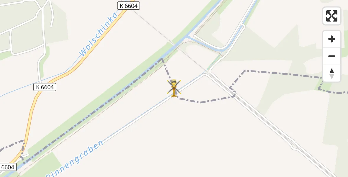 Flugroute Rettungshubschrauber Senftenberg - Senftenberg, 19 Oktober 2026, 14:15