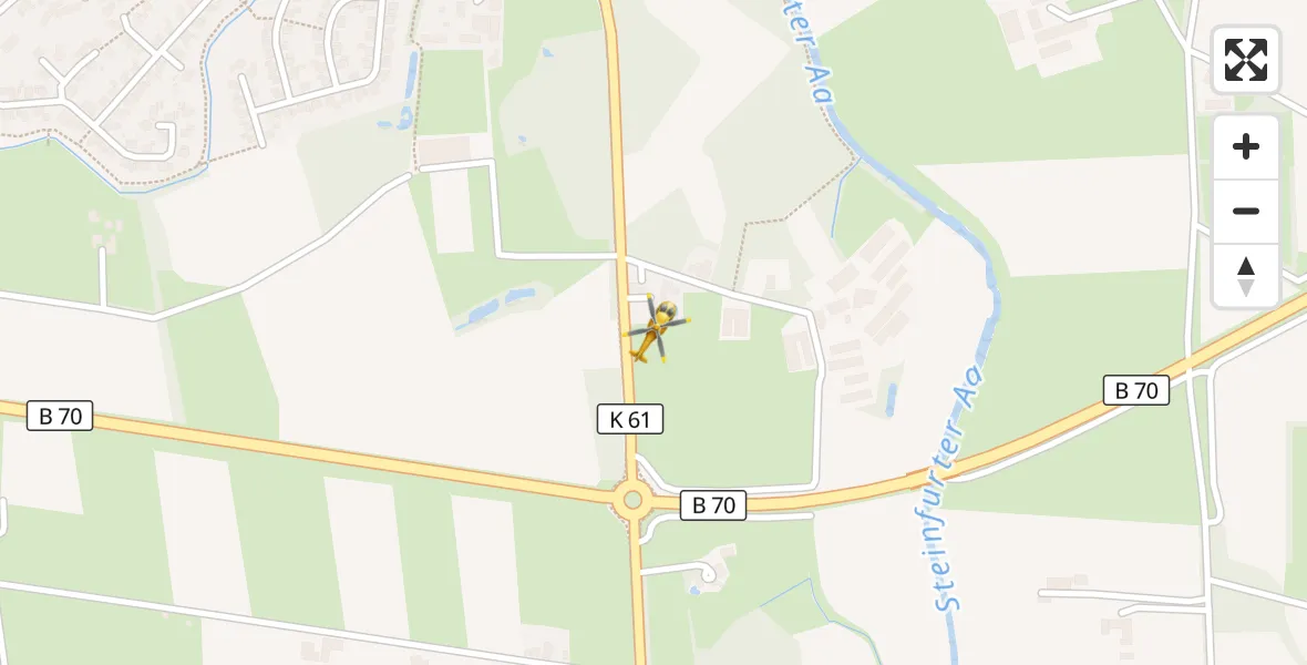 Flugroute Ambulanzhubschrauber Wettringen - Wettringen, 19 Oktober 2026, 15:07