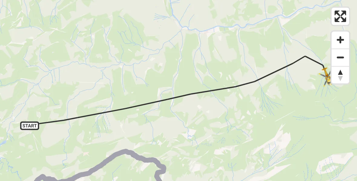 Flugroute Rettungshubschrauber Oberstaufen - Oberstaufen, 19 Oktober 2026, 15:23